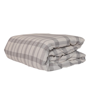 Qin Yue Jiangnan Plaid Cotton Linen <b>Bedding</b> <b>Set</b> 1.5m Bed Four Piece Simple Style Wrinkle Free Reactive Dyeing - Product Image 4