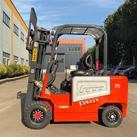 Chariot élévateur électrique 3T avec batterie au plomb-acide, pneus pleins et positionneur de fourches pour le chargement et le déchargement en extérieur