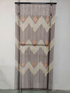Rideau de <span class=keywords><strong>porte</strong></span> en perles de bois personnalisable, écran en bambou, pare-soleil mural en bambou - Product Image 1