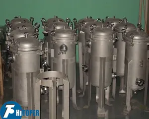 Stainless steel bag housing filter, oil filtration machine