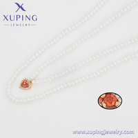 X000940521 XUPING Bijoux Femmes Imitation Perle Perles Coeur Pendentif Mode Multicouche Femmes Colliers