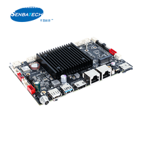 Placa Base Industrial ARM RK3588 Cortex-A76 Cortex-A55 2 Lan LPDDR4 8G EMMC 64G 6 USB SIM WIFI6 BT5.0 GPS para Señalización Digital