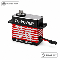XQ-POWER XQ-BLS8120H Servomoteur numérique sans balais 20KG 0.03s Haute Vitesse 12V HV pour Drone UAV, Moteur Servo à Engrenages en Acier Inoxydable