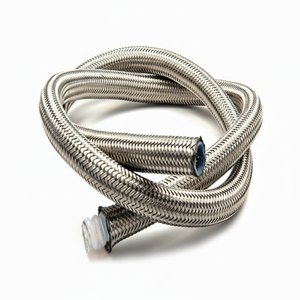 Manguera trenzada de PTFE SAE100 R14 Alambre de acero inoxidable de presión de alta temperatura 304 AN6 Enrollado Durable para equipos automotrices - Product Image 1