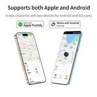 Pequeño Dispositivo Rastreador Mili Key Find My, Localizador GPS Inteligente, Mini Etiquetas de Seguimiento para Android e iOS, Compatible con Google y AirTag