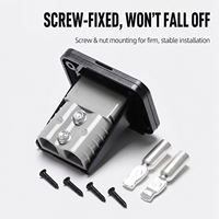 Connecteur de batterie solaire mâle en cuivre 2 broches 50A 600V, terminal IP67, résistant à la chaleur, boîtier PC UL94 V-0, type DIN