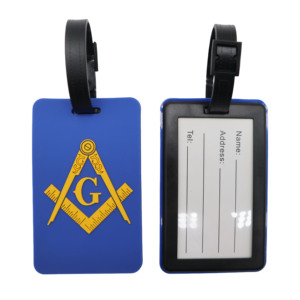 Etiqueta de Equipaje de PVC Azul Real Zeta Finer 1920 2020, Etiqueta de Equipaje Personalizada de la Hermandad Griega con Logotipo - Product Image 6