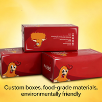 Boîtes d'emballage pour la restauration rapide en carton recyclable écologiques personnalisées pour poulet frit, frites