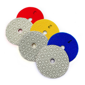 4 inç 3 adım kuru elmas parlatma pedleri mermer granit ve beton için ince dereceli elmas ve reçine tozu yapılmış - Product Image 3
