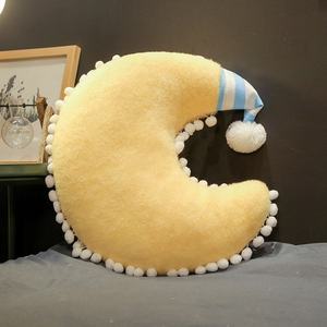 Vente chaude Personnalisé Enfants Cadeau Lune Soleil Étoile En Forme D'oreiller Doux Personnalisé En Peluche Kawaii En Forme D'oreiller En Peluche Jouets Pour Enfants - Product Image 4