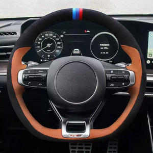 Funda Universal para <span class=keywords><strong>Volante</strong></span> <span class=keywords><strong>de</strong></span> Coche <span class=keywords><strong>de</strong></span> <span class=keywords><strong>Cuero</strong></span>, Cómoda, Antideslizante, Fácil <span class=keywords><strong>de</strong></span> Limpiar, Duradera - Product Image 2