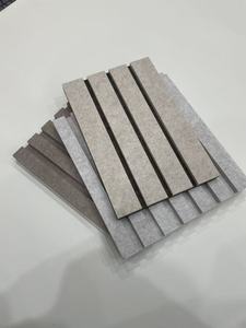 Pannello Acustico Moderno con Taglio Laser <span class=keywords><strong>a</strong></span> V, in Fibra di Poliestere, Decorativo e Fonoassorbente - Product Image 1