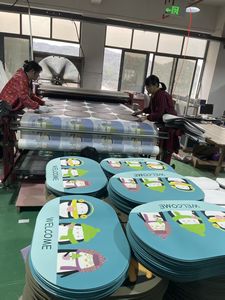 Alfombra de Baño de Diatomita Clásica Gris Delgada, de Secado Rápido, Antideslizante, con Estampado Ovalado, Hecha a Máquina, Ecológica, Resistente a las Manchas, 27x17 Pulgadas - Product Image 6