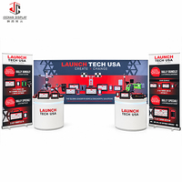 Affichage modulaire portable, personnalisé, réutilisable, détachable, intégré avec éclairage LED, assemblage rapide, pour conférence