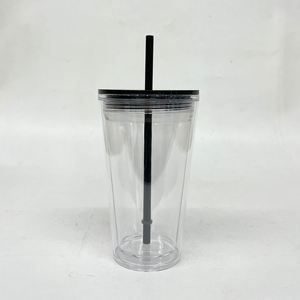 Bpa Free 16Oz 24Oz Snow Globe Acrylic <b>Cups</b> <b>Plastic</b> Tumbler - Product Image 4