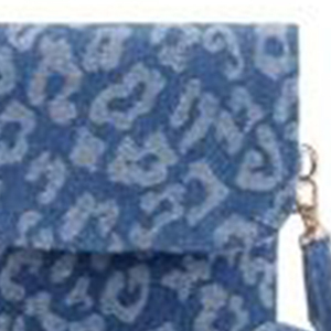 Crafted from high-quality denim for durability and a soft texture Leopard Print Denim Phone Bag 19x2x12cm For Mobile Phone - Product Image 5