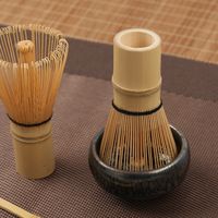 Ensemble de pinceaux à thé Matcha en bambou fait main écologique de haute qualité Fouet traditionnel Chasen pour la préparation du Matcha