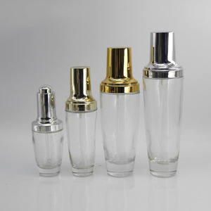 Vacía 20ml avanzada <span class=keywords><strong>Genifique</strong></span> esencia cosmética botella de vidrio con oro, plata del rociador de la botella de la bomba - Product Image 4