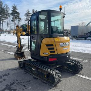 Mini-excavatrice sur chenilles hydraulique SANY SY35U 26U avec moteur Yanmar, pince à changement rapide, caoutchouc, capacité de 3 tonnes - Product Image 4