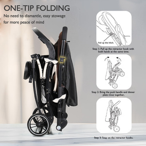 Nouveau <span class=keywords><strong>3</strong></span> en 1 Poussette pour bébé de haute qualité Poussette pour enfants portable et pliable réglable Poussette multifonction Siège pour bébé - Product Image 3