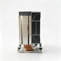 Refroidisseur de processeur 120 mm avec 4 caloducs en cuivre, dissipateur thermique ARGB, ventilateur PWM silencieux, synchronisation RGB pour Intel LGA1700/1851 AMD AM5 AM4, refroidissement de bureau