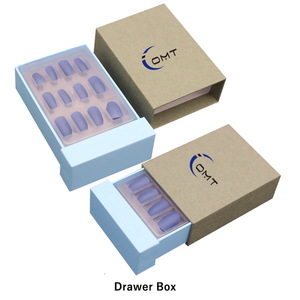 Omt tùy chỉnh từ cứng nhắc hộp giấy cho mỹ phẩm fakenail và chăm sóc da huyết thanh bao bì - Product Image 4