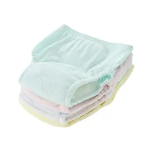 Nuove tendenze idee 2022 cotone lavabile bambino vasino formazione biancheria intima pantaloni panno pannolini per bambini all'ingrosso RTKS-013