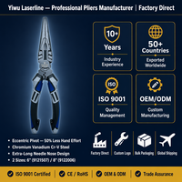 Pince à bec long excentrique multifonctionnelle, pince à bec extra-longue, coupe-fil multi-grippage à encoches, OEM TPR