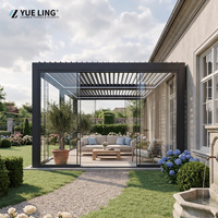 Pergola Progola sur mesure en aluminium à lames orientables pour entrepreneurs et constructeurs, terrasse extérieure, protection contre le soleil et la pluie