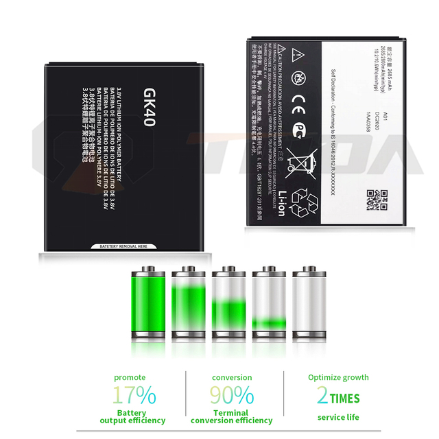 High Quality Factory GK40 Battery Replacement for Motorola Moto G4 Play E4 Mobile Phone Use in Stock