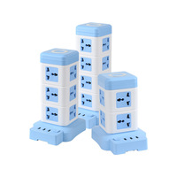 Multiprise industrielle universelle USB, tour de prises multifonction, câble de 1,8 m, 16A, 110V, IP22, charge sans fil