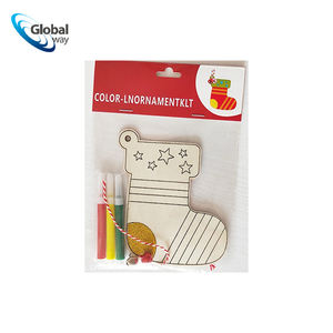 Petite planche à <span class=keywords><strong>dessin</strong></span> <span class=keywords><strong>en</strong></span> bois colorée <span class=keywords><strong>de</strong></span> <span class=keywords><strong>dessin</strong></span> animé <span class=keywords><strong>de</strong></span> bricolage <span class=keywords><strong>de</strong></span> Noël, outil <span class=keywords><strong>de</strong></span> graffiti créatif pour le plaisir festif - Product Image 3