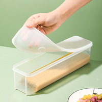 Nieuwe design kleine rechthoekige plastic voedsel bewaardozen met luchtdichte, herbruikbare, luxe sluitdeksel voor fruit, keuken.