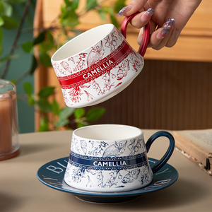 French Luxury Vintage Painting 270Ml Afternoon Tea <b>Cup</b> Set <b>Ceramic</b> Coffee <b>Cup</b> Saucer Set Coffee Mugs Set - Product Image 2