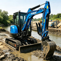 LIVRAISON GRATUITE Mini-excavatrice de 3,5 tonnes EURO 5 homologuée CE, petite pelle pour la rénovation urbaine et les projets de construction résidentielle