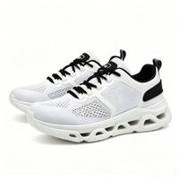 Vente en gros de baskets pour hommes personnalisées ODM OEM Oncloud en maille bleue à lacets - Respirantes, amorties, antidérapantes et légères