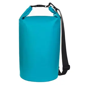 תיק גב עמיד למים מותאם אישית קל משקל מתקפל 500D PVC רול למעלה תיק יבש חבילת תיק נסיעות ספורט