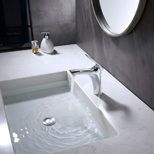 Soluciones Integrales para Baños YEKALON FT-0011 Grifo de Lavabo de un Solo Nivel para Baño, Grifería Sanitaria Diseñada para Hoteles y Villas - Product Image 1