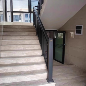 Custom Wrought Iron Stair Railing Indoor and Outdoor <strong>Handrail</strong> with Exterior Curved Balustrades High Quality for Home <strong>Use</strong> - Product Image 5