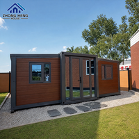Rumah Prefabrikasi Sayap Ganda 20ft 30ft 40ft Langsung dari Pabrik, 1-4 Kamar Tidur dengan Denah Lantai Kustom, Rumah Kontainer Modular yang Dapat Diperluas