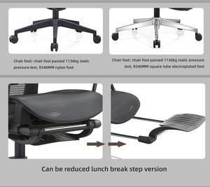 Silla De Oficina ergonómica de diseño moderno Yazhi, silla De trabajo De malla con respaldo alto con altura trasera ajustable, Silla De Oficina barata - Product Image 3