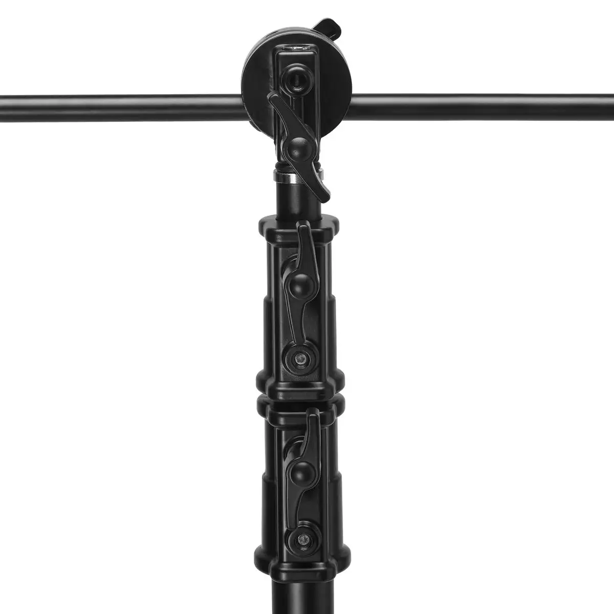 Supporto C per impieghi gravosi in acciaio inossidabile nero 1.5-3.3 metri treppiede robusto per fotografia regolabile con barra trasversale