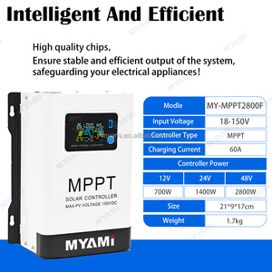 Cho myami Hot Bán năng lượng mặt trời CHARGE <span class=keywords><strong>CONTROLLER</strong></span> <span class=keywords><strong>MPPT</strong></span> 30A/60A/100A 150V off-lưới PV năng lượng mặt trời điều khiển cho nhà RV năng lượng mặt trời hệ thống LCD - Product Image 5