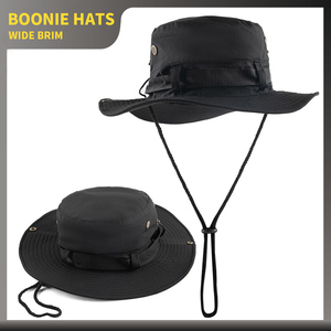 Promotion Boonie Camo Safari Fishing Hiking <strong>Bucket</strong> <strong>Hats</strong> Custom Wide Brim Fisherman <strong>Bucket</strong> <strong>Hat</strong> With String - Product Image 3