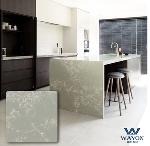 Đá Thạch Anh Mặt Bàn Giá Tốt Nhất Prefab Thạch Anh Veined <span class=keywords><strong>Marble</strong></span> Với Chất Lượng Cao Gỗ Lớn Slab 93% Thạch Anh Tự Nhiên Mohs 6-7 - Product Image 2