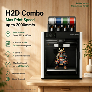 Versión Global Bambu H2D Internacional Desbloqueado de Fábrica, Control Remoto WiFi Móvil Simple, Impresión 3D A2L/P1SC/P2SC/H2SC/H2D/H2C - Product Image 1