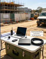 Antenne MIMO 5G Aurora Yu 8 bandes, large bande 5G NR 4G WiFi6, panneau directionnel large bande, montage sur base, 2x pour mâle vertical 3dBi