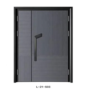 Porta d'Ingresso Moderna in Acciaio di Fabbrica Cinese, Design Semplice, Porta di Sicurezza per Esterni per Casa e Entrata - Product Image 1