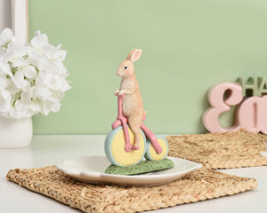 Résine Artisanat <span class=keywords><strong>Lapin</strong></span> <span class=keywords><strong>De</strong></span> Pâques Famille Or <span class=keywords><strong>Lapin</strong></span> Printemps Table Décorations Pour La Maison - Product Image 2