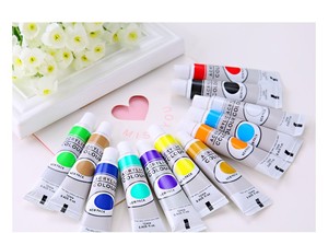 Juego de 12 Pinturas Acrílicas de Calidad Perfecta, Pinturas de Acuarela, Pinturas de Colores, Pinturas <span class=keywords><strong>al</strong></span> <span class=keywords><strong>Agua</strong></span> para Niños - Product Image 5